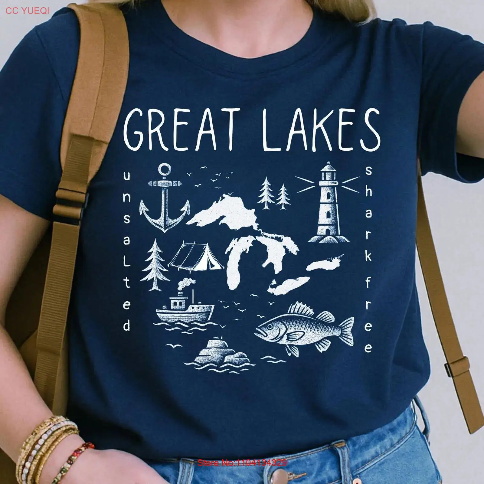 Outdoor Adventure Wear - Great Lakes Adventure T Shirt Jersey