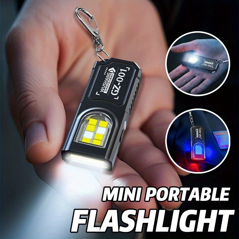 Outdoor Adventure Camp - Güçlü Mini COB LED Anahtarlık Feneri