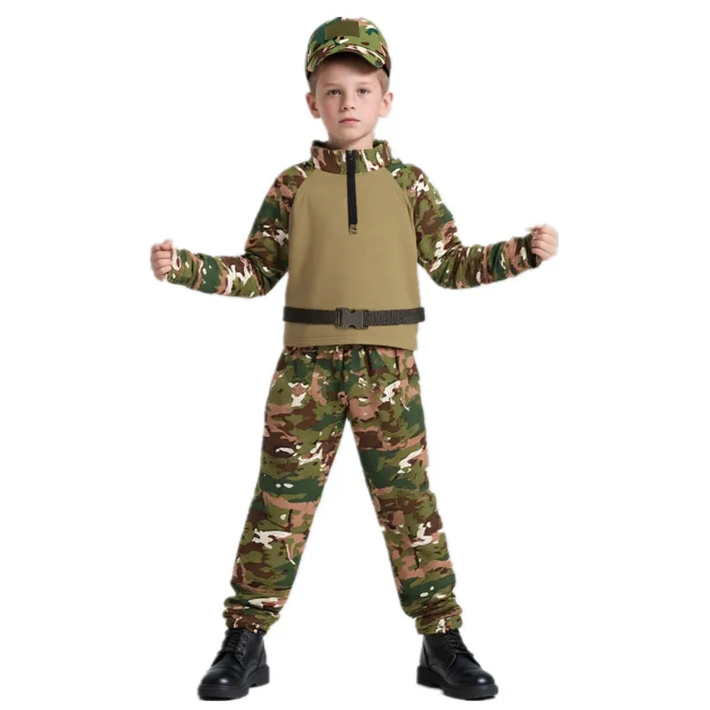 Outdoor Adventure Wear - Çocuklar Yetişkinler Kamuflaj Kurbağa Kıyafet Yaz