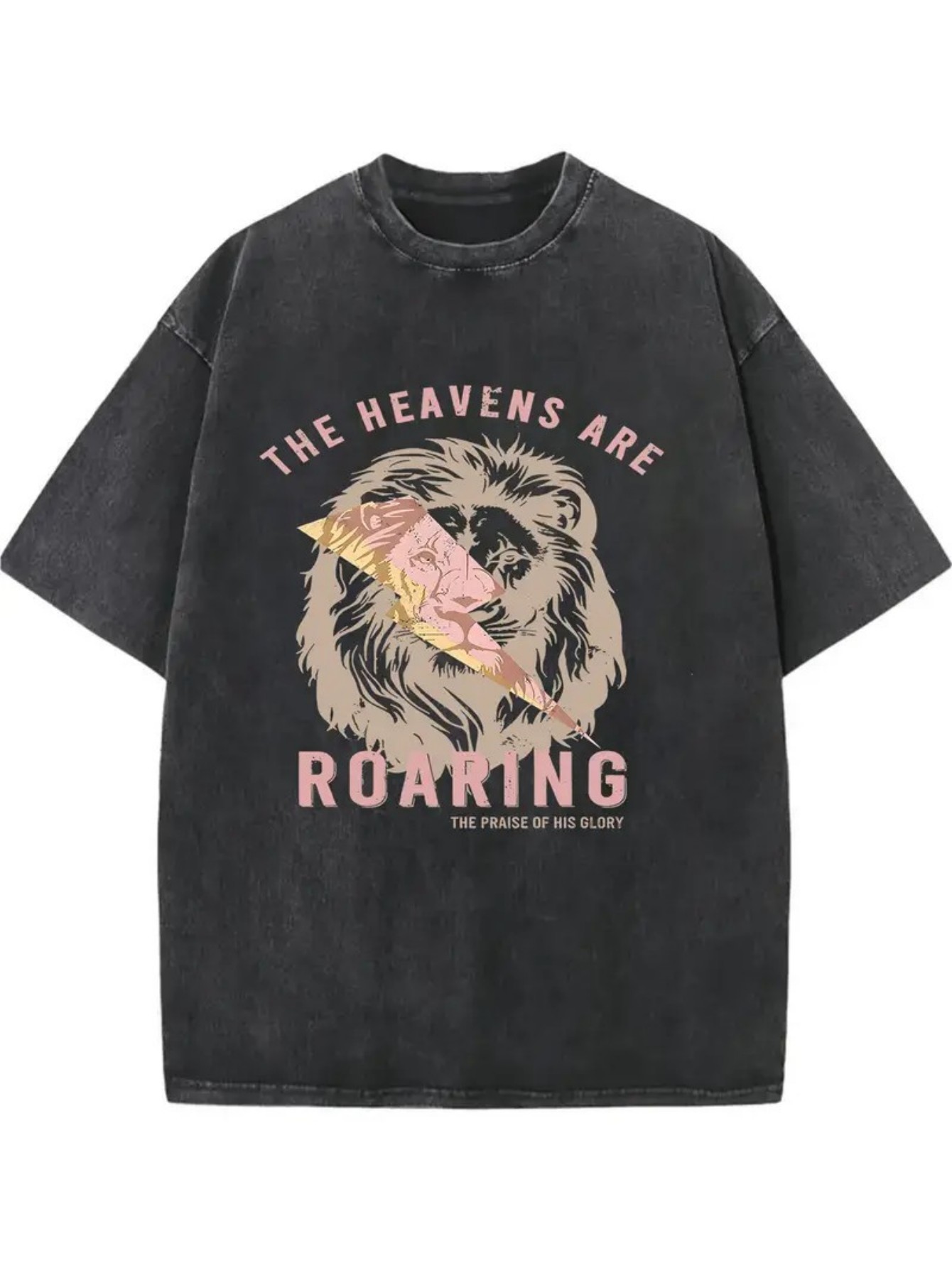 Outdoor Adventure Wear - Erkek Vintage Saf Boyalı Tişört, Şık