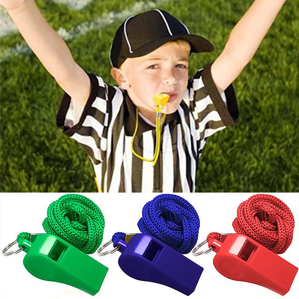 Emergency Whistle Pea - 10 adet plastik düdükler kordonlu yüksek