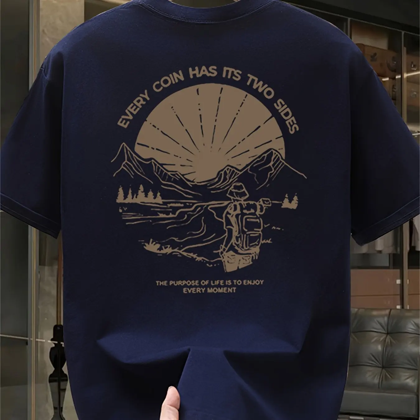 Vintage Dağ Yürüyüşü Grafik T  - Outdoor Adventure Quotes incelemesi ve fiyatı