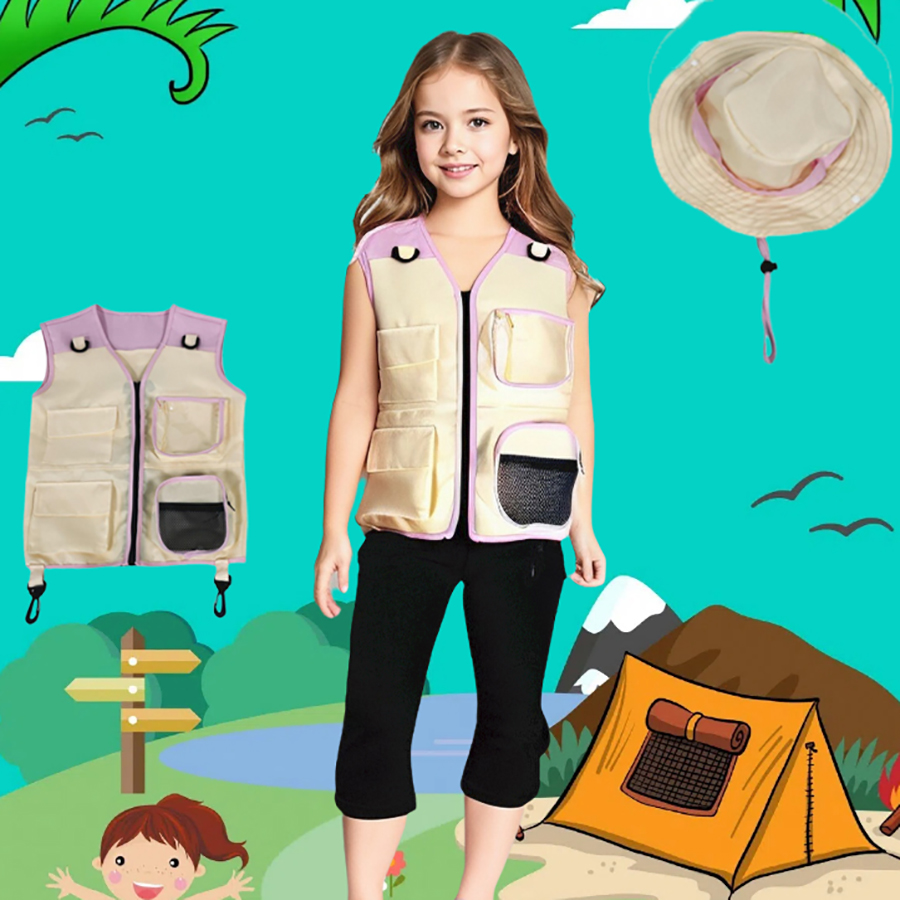 Çocuk Explorer yelek şapka tak - Outdoor Adventure Kids Party incelemesi ve fiyatı