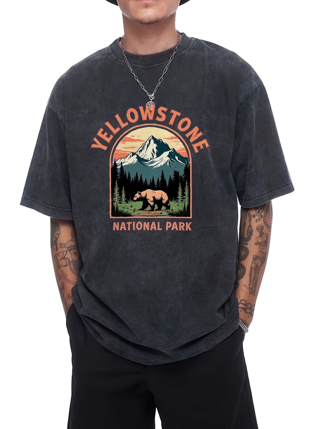 Erkek Yellowstone Ulusal Parkı - Outdoor Adventure Wear incelemesi ve fiyatı