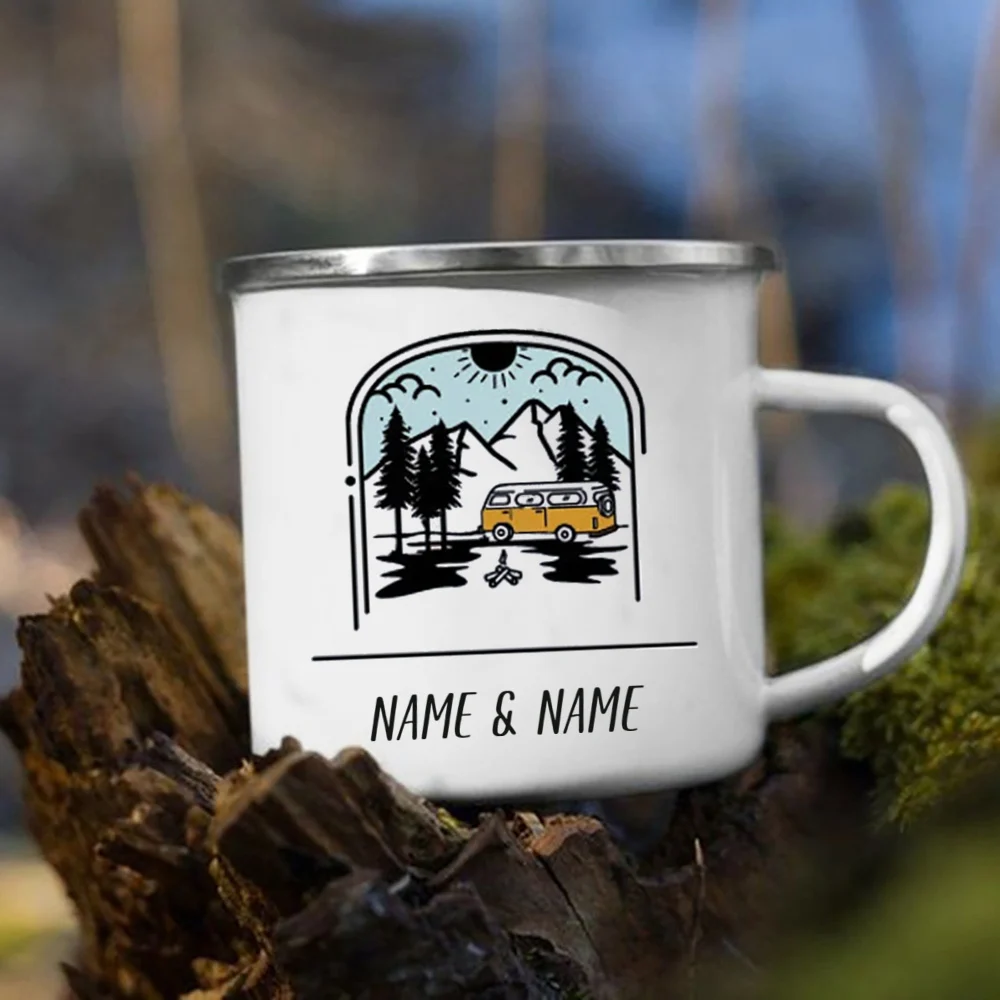 Camper, karavan baskılı, kamp  - Outdoor Adventure Names incelemesi ve fiyatı