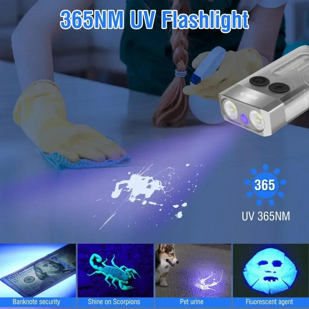 BORUiT V10 Anahtarlık UV LED E - Outdoor Adventure Camp incelemesi ve fiyatı